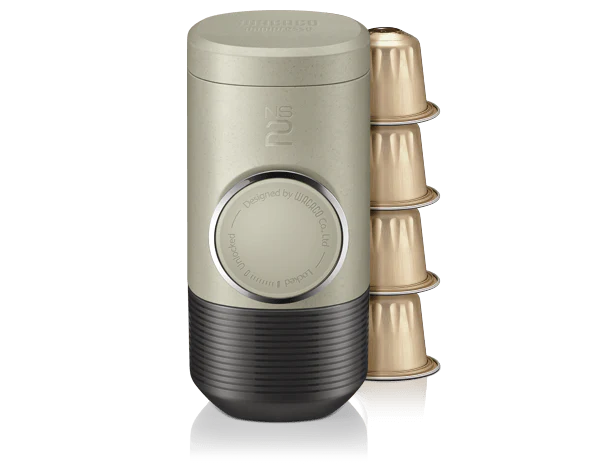 Wacaco Minipresso NS2 Portable Espresso Machine – Coffee Capsules, Beige