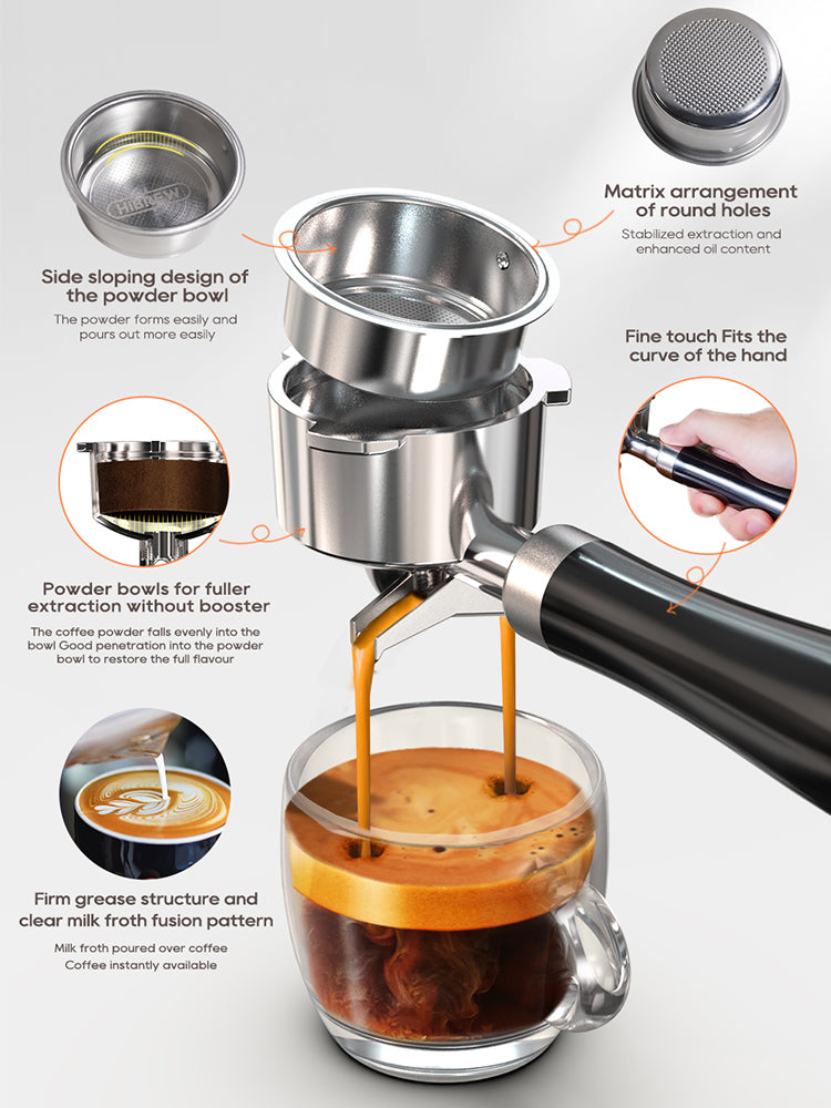 HiBREW H10B 20Bar Semi Automatic Espresso Coffee Machine