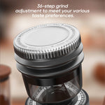 HiBREW G5 Automatic Coffee Grinder with Adjustable Settings for Espresso & Pour Over