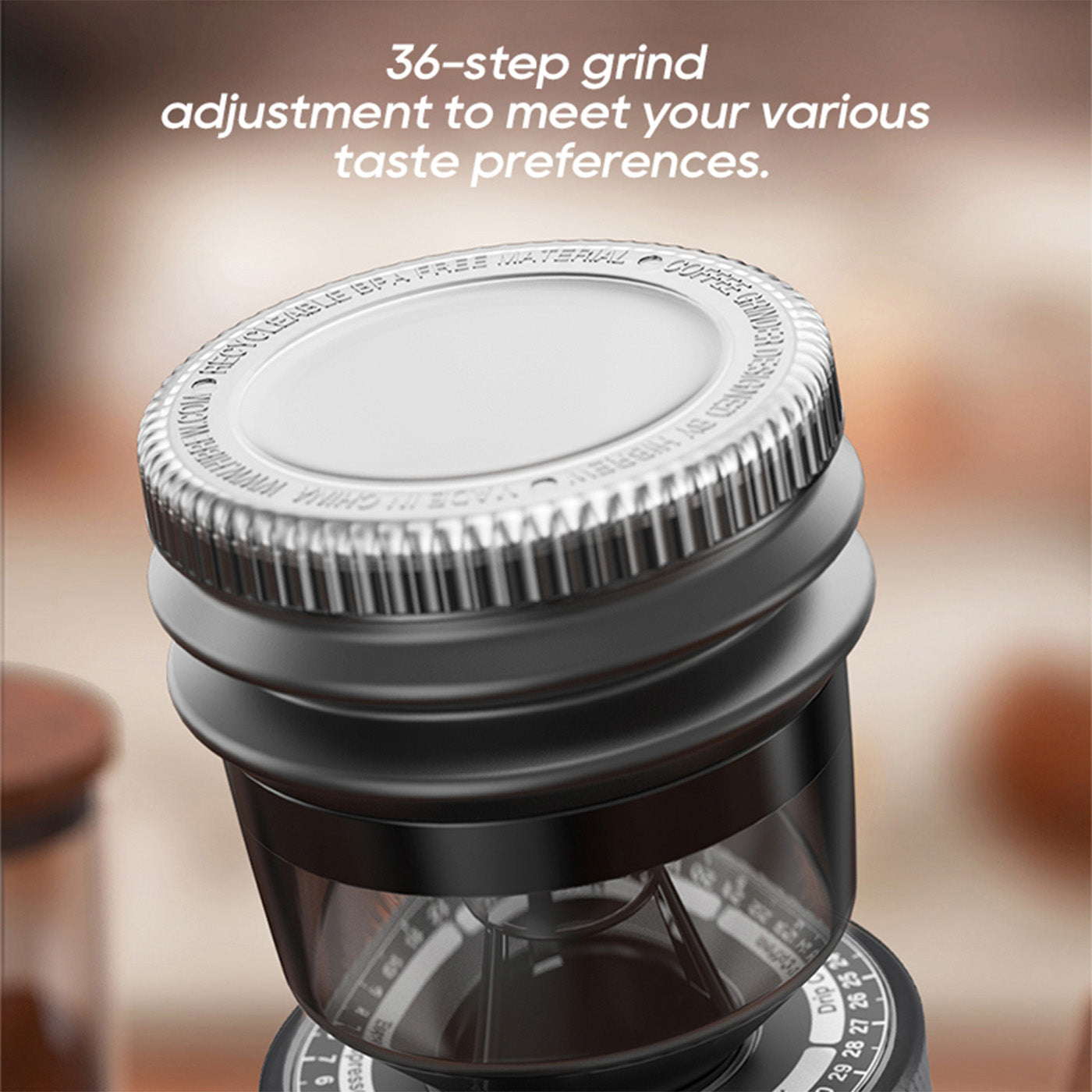 HiBREW G5 Automatic Coffee Grinder with Adjustable Settings for Espresso & Pour Over