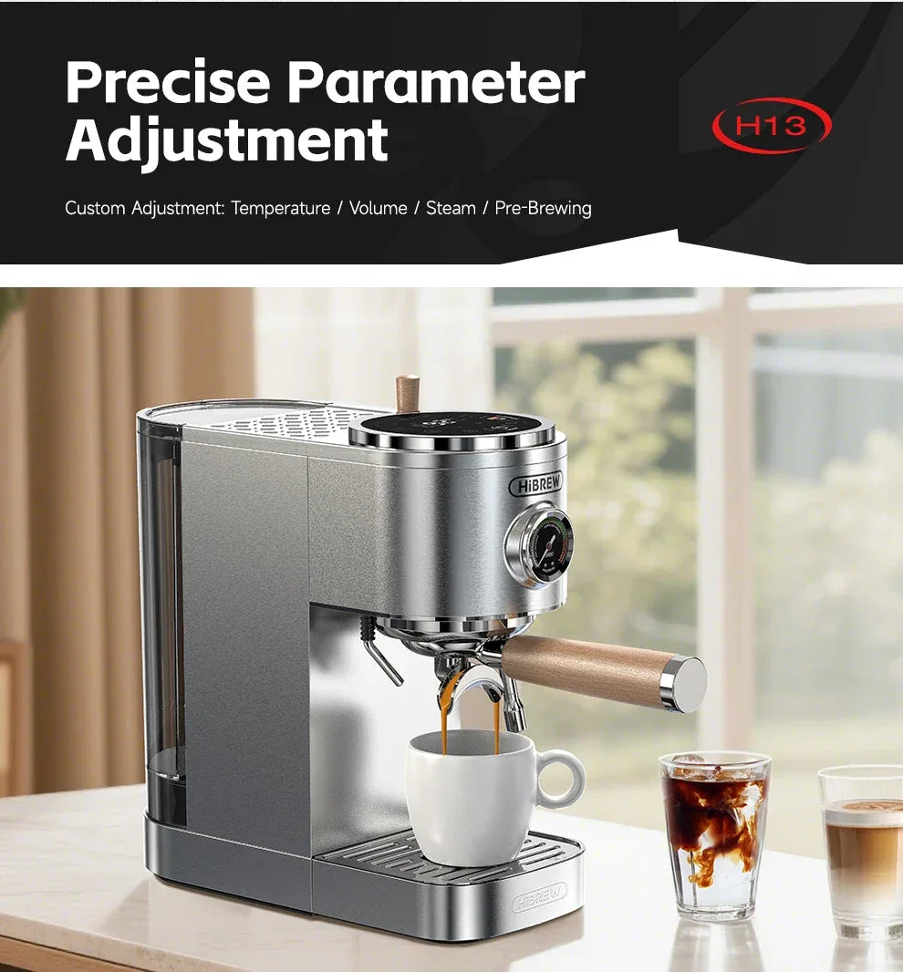 HiBREW H13 Dual Boiler Espresso Machine with 58mm Portafilter 