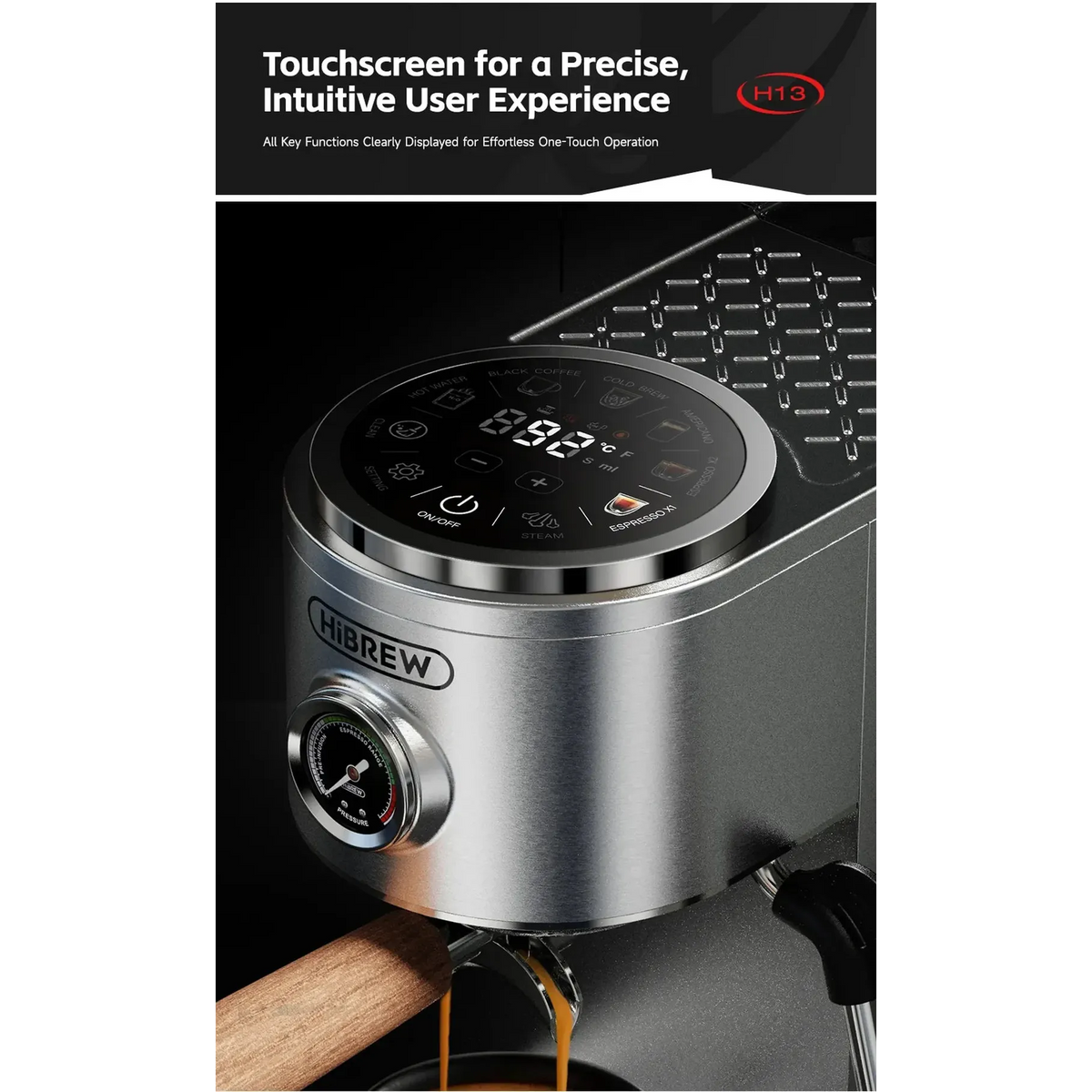 HiBREW H13 Semi-Automatic Espresso Machine 