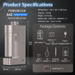 Femobook A4Z Electric Coffee Grinder