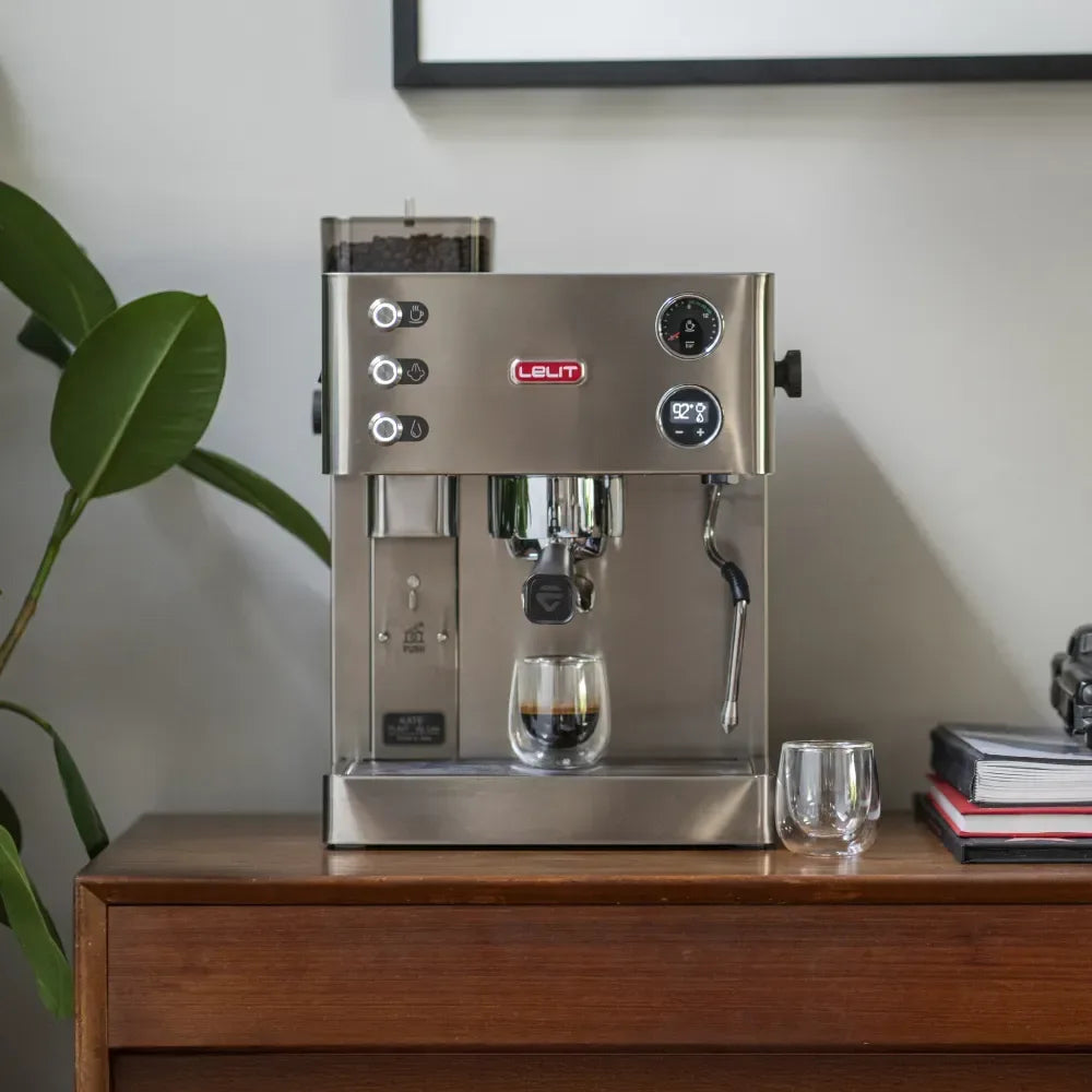Lelit Kate Espresso Machine with Built-In Grinder