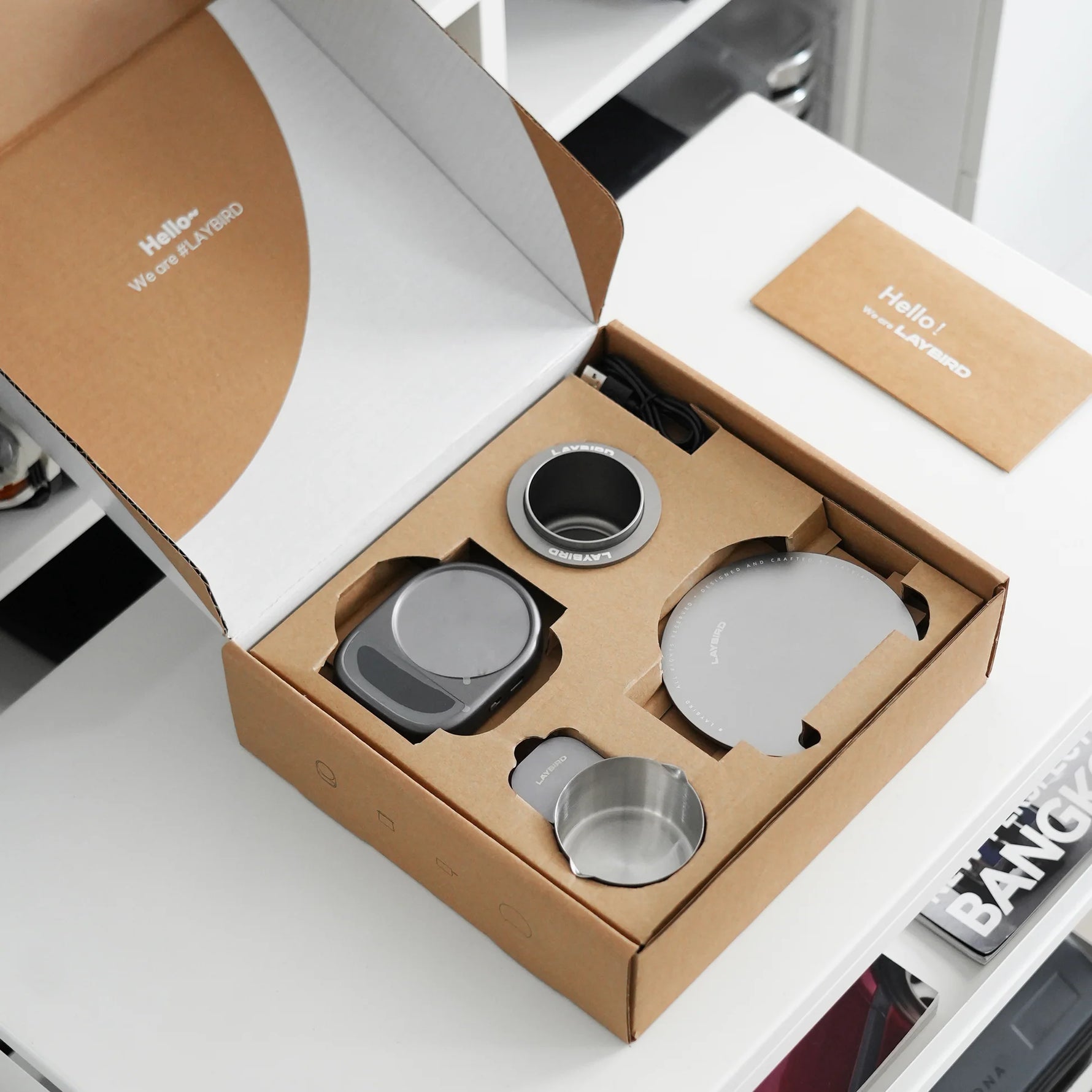 Laybird MagAttach Coffee Scale – Magnetic Modular Espresso & Pour-Over