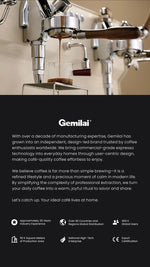 Gemilai Parrot G3131D Dual Boiler Espresso Machine with Pressure Profiling