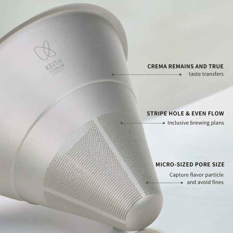KEITH Titanium Ti3612 Pour-over Coffee Kit