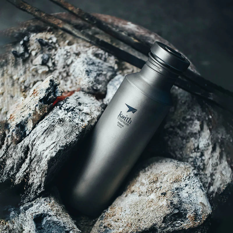KEITH Titanium Sport Bottle with Sleeve – 400 ml / 550 ml / 900 ml / 1.2 L