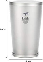 Keith Titanium Vacuum Cup 320ml – Insulated Travel Mug, Hot & Cold Drinks