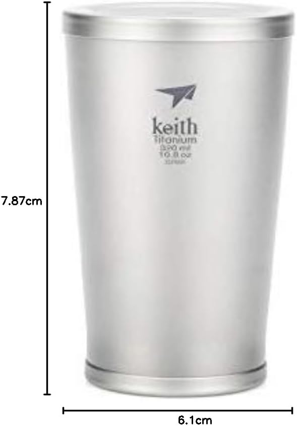 Keith Titanium Vacuum Cup 320ml – Insulated Travel Mug, Hot & Cold Drinks