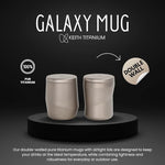 KEITH Galaxy Double Wall Titanium Travel Mug – 220 ml | Silver Grey
