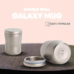 KEITH Galaxy Double Wall Titanium Travel Mug – 220 ml | Silver Grey