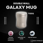 KEITH Galaxy Double Wall Titanium Travel Mug – 220 ml | Silver Grey