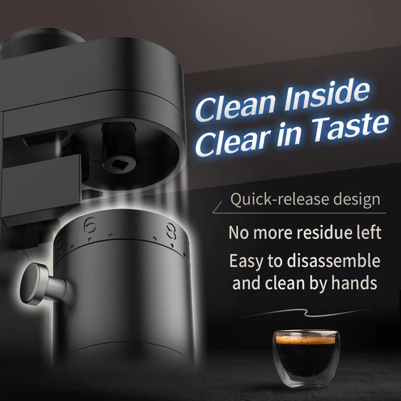 Femobook A5 Electric Coffee Grinder – 53mm Burr