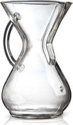 CHEMEX® 6-Cup Glass Handle Pourover Coffee Maker