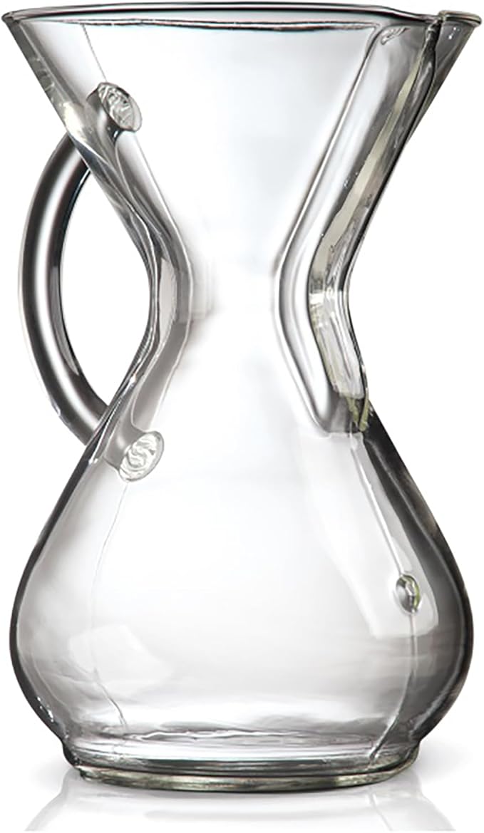 CHEMEX® 6-Cup Glass Handle Pourover Coffee Maker