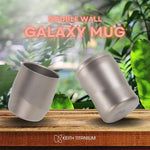 KEITH Galaxy Double Wall Titanium Travel Mug – 220 ml | Silver Grey