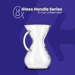 CHEMEX® 6-Cup Glass Handle Pourover Coffee Maker