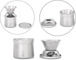 KEITH Titanium Pour-Over Coffee Filter & Tea Strainer – Ultralight, Paperless, Durable