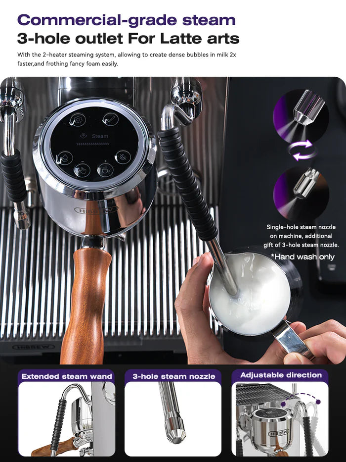 HiBREW H21 Semi Automatic Espresso Machine