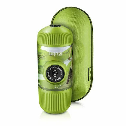 wacaco nanopresso portable espresso maker bundled with protective case upgrade version of minipresso 18 bar pressure extra small travel coffee maker manually operated compatible with