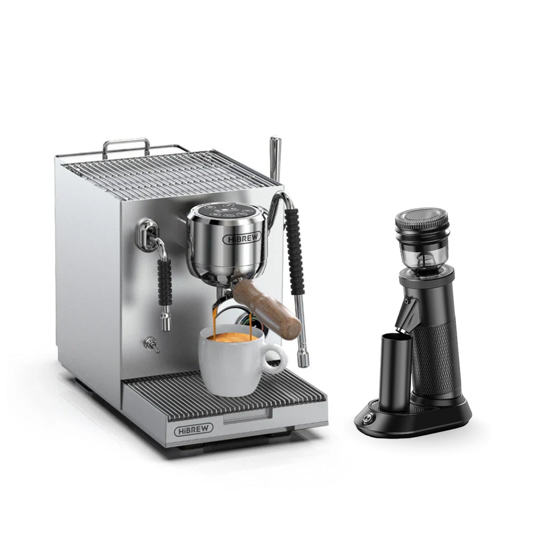 HiBREW H21 Semi-Automatic Espresso Machine + G5 Pro Grinder