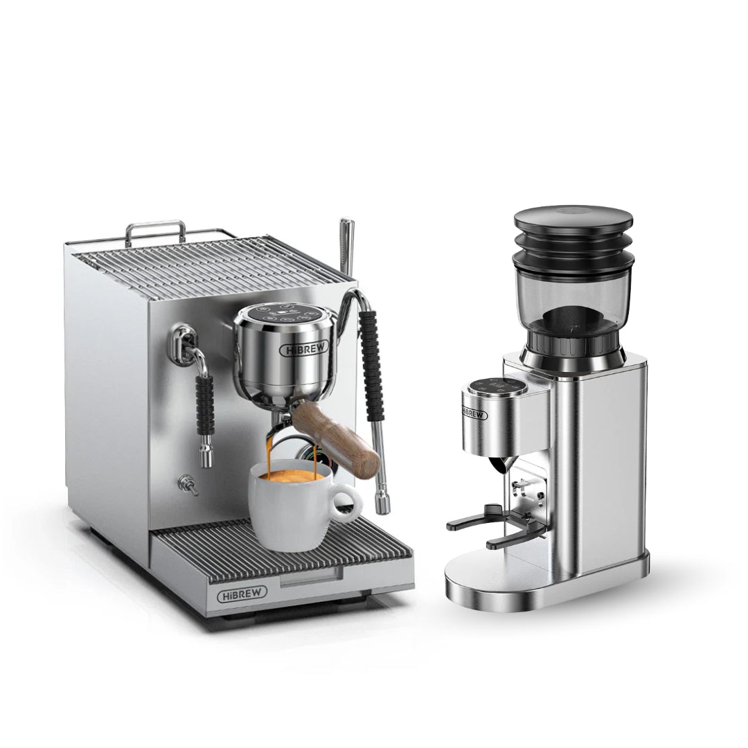 HiBREW H21 Semi-Automatic Espresso Machine + G7 Automatic Coffee Grinder