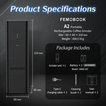 Femobook A2 Electric Coffee Grinder