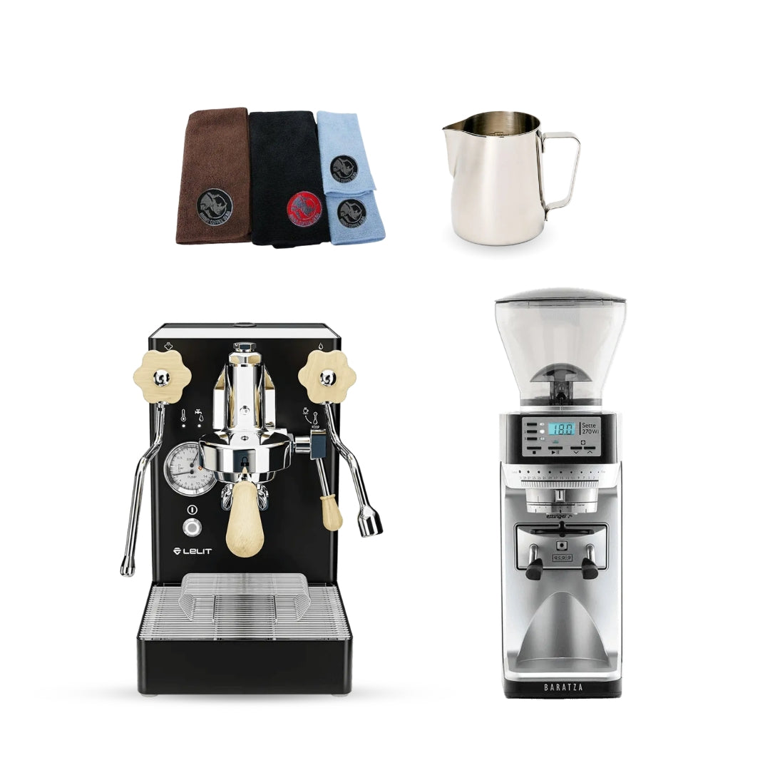 Lelit MaraX HX Boiler Espresso Machine Bundle with Sette 270WI Grinder & Accessories