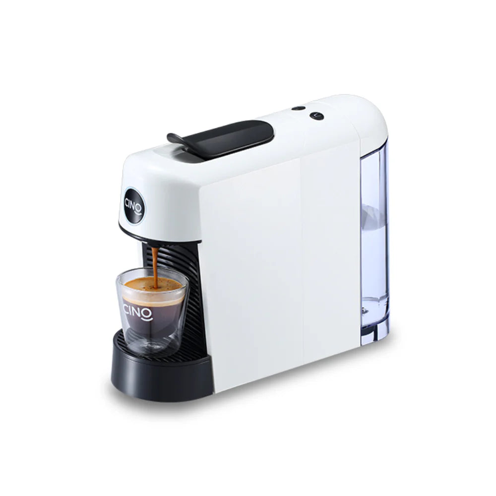 Cino Pinta Capsule Coffee Machine – Compact & Sleek Design (white)