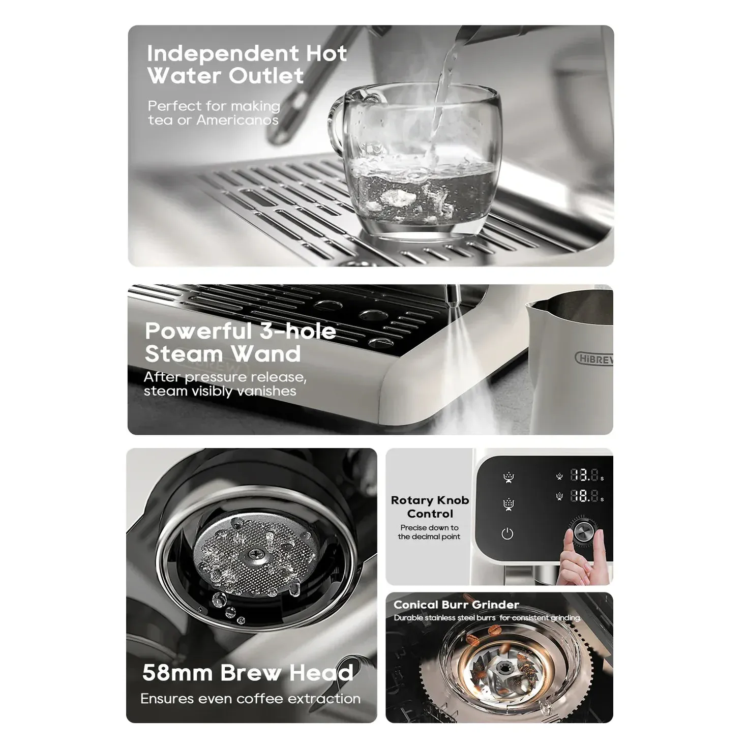 HiBREW H7B Bean-to-Cup Espresso Machine