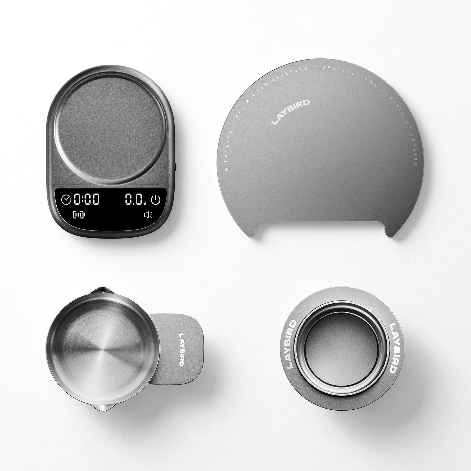 Laybird MagAttach Coffee Scale – Magnetic Modular Espresso & Pour-Over