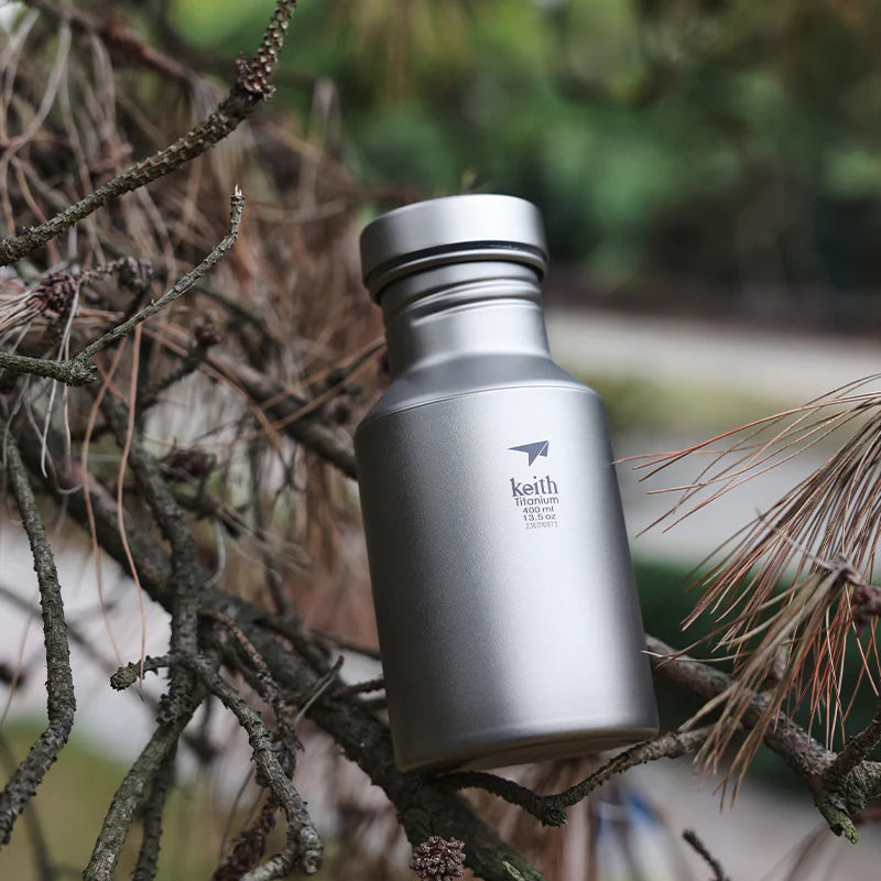KEITH Titanium Sport Bottle with Sleeve – 400 ml / 550 ml / 900 ml / 1.2 L