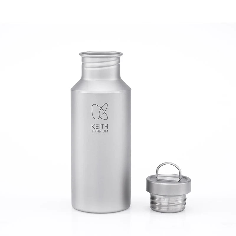 KEITH Titanium Sport Bottle with Sleeve – 400 ml / 550 ml / 900 ml / 1.2 L