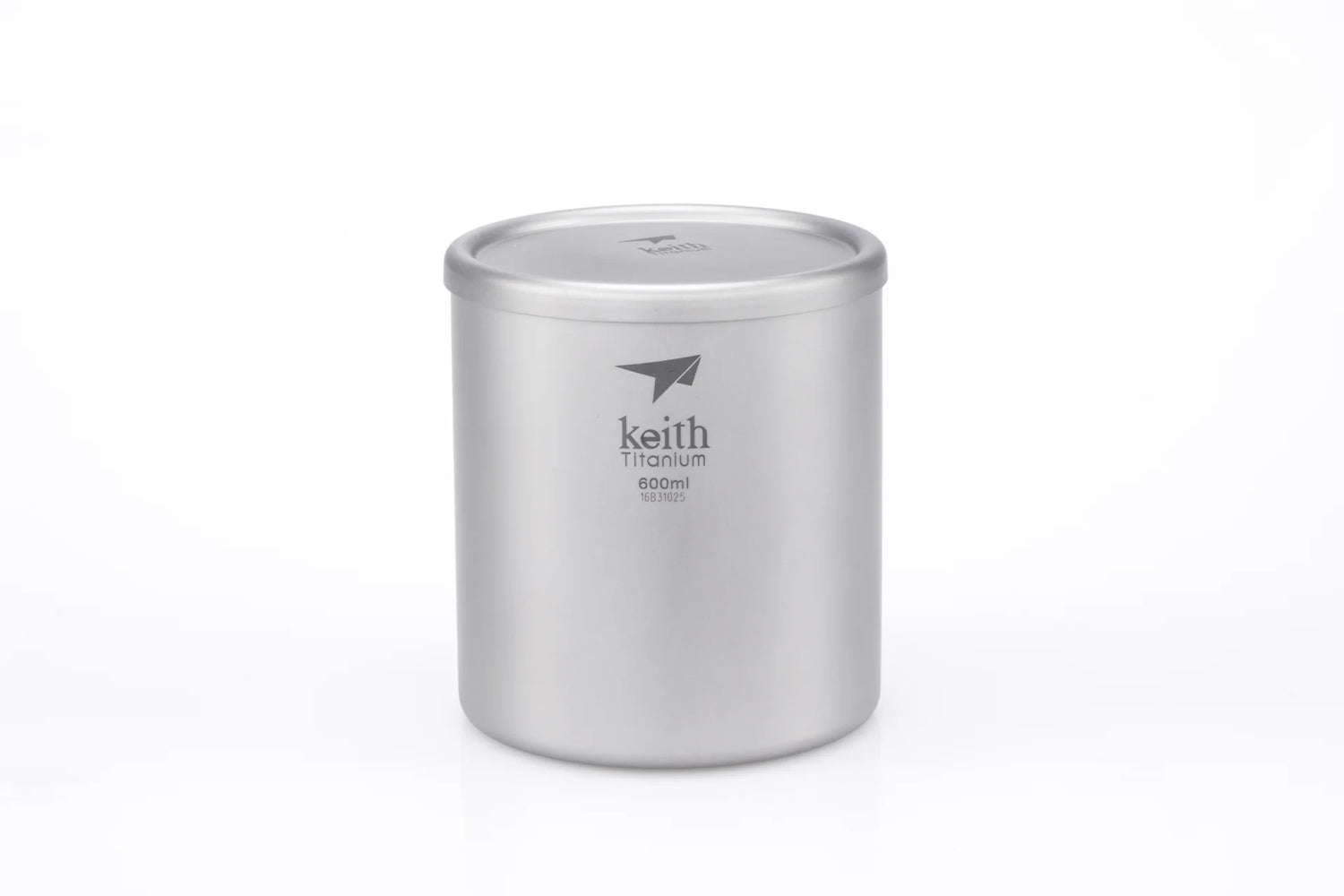 KEITH Titanium Double-Wall Mug with Lid – 600ml, Insulated Travel Mug