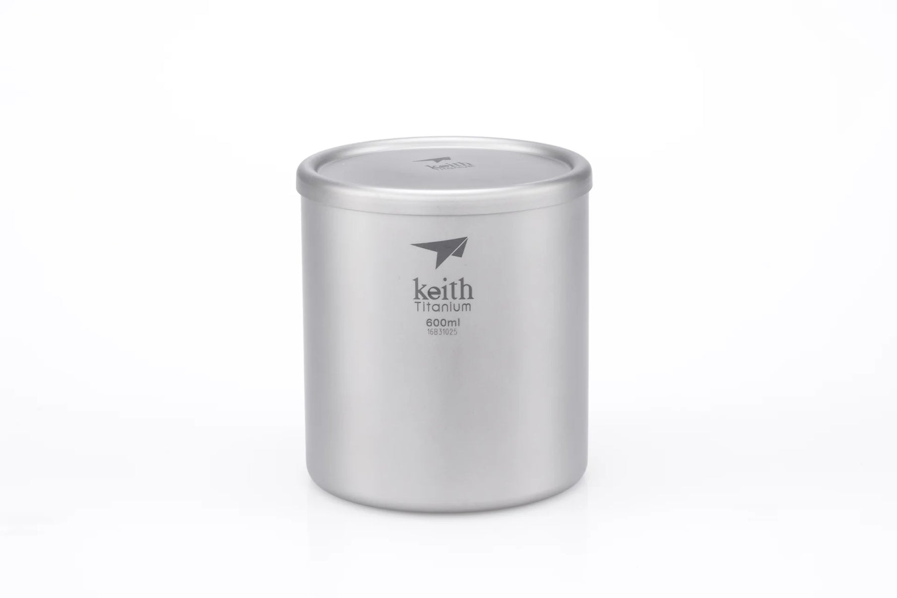 KEITH Titanium Double-Wall Mug with Lid – 600ml, Insulated Travel Mug