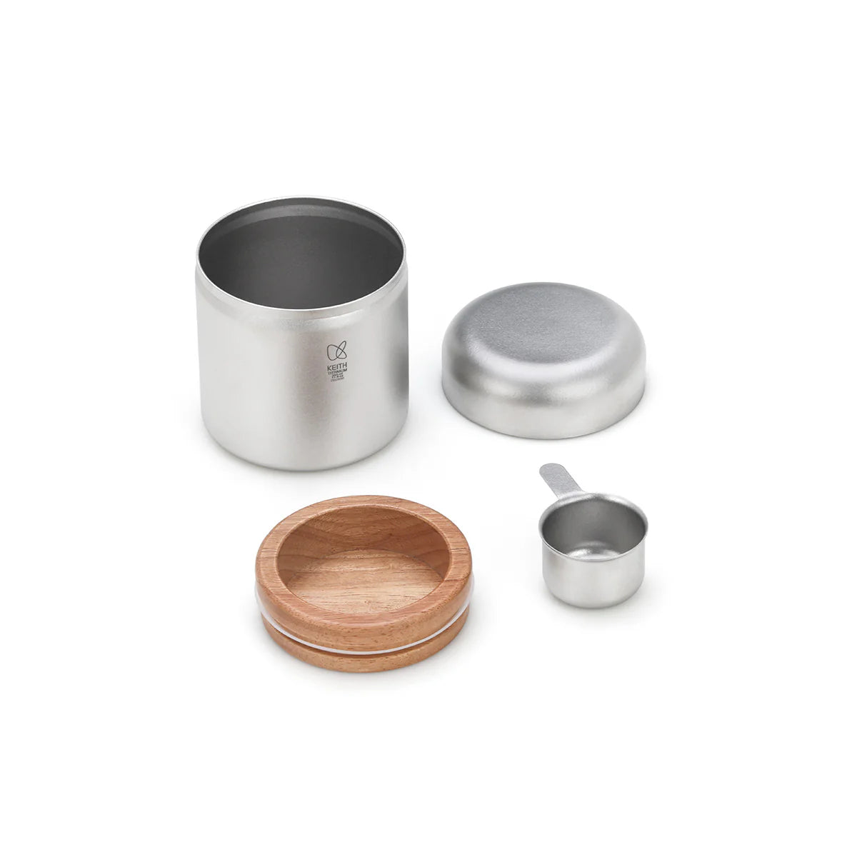 KEITH Titanium Coffee Canister with Measuring Spoon – 350ml