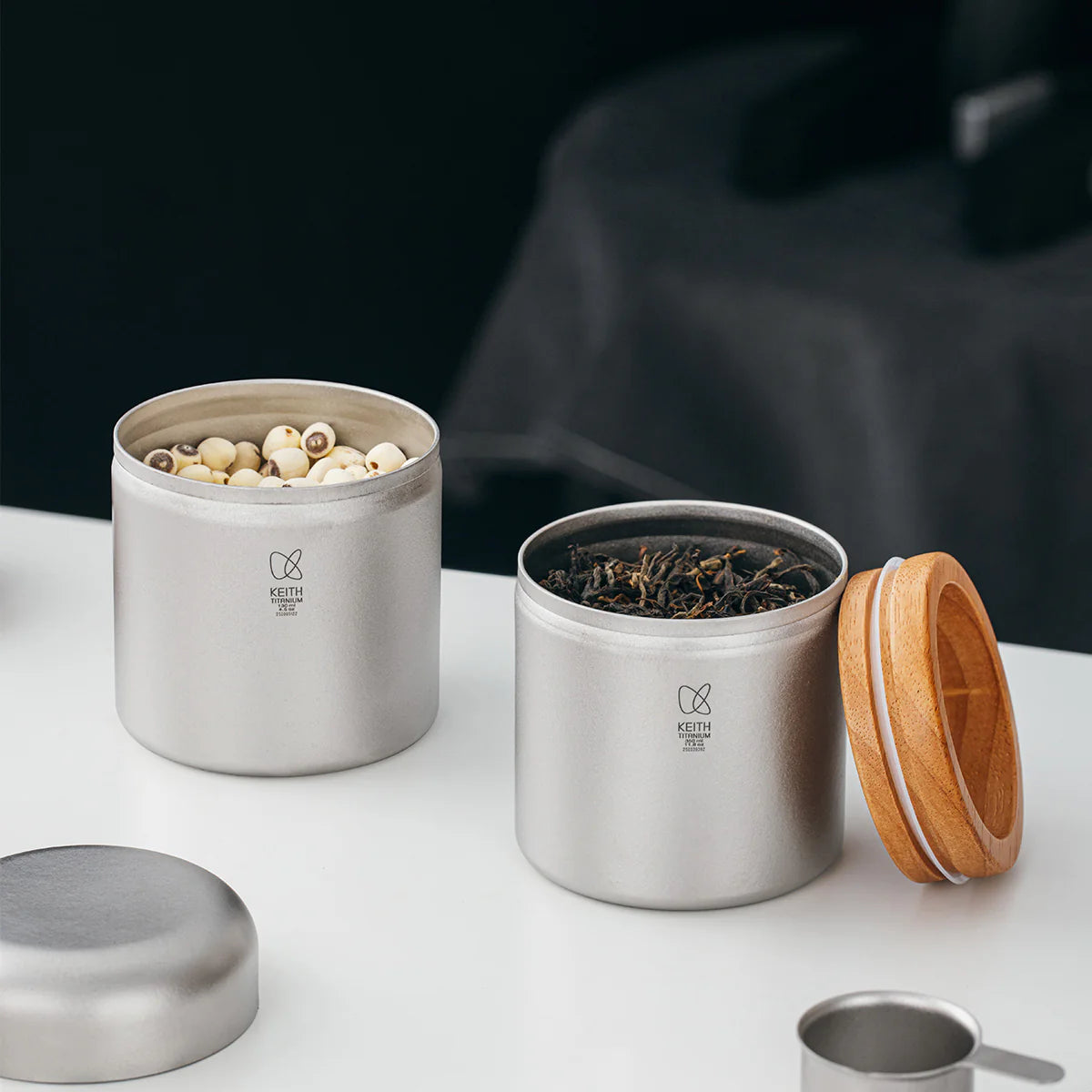 KEITH Titanium Coffee Canister with Measuring Spoon – 350ml