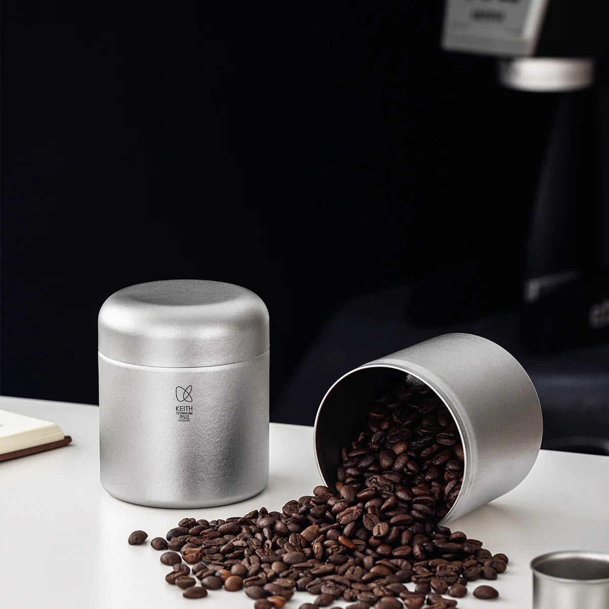 KEITH Titanium Coffee Canister with Measuring Spoon – 350ml