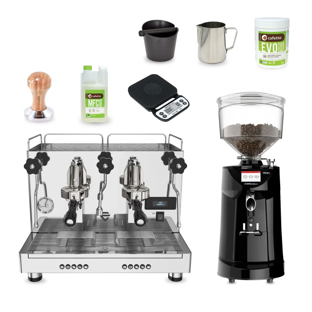 Professional Café Espresso Bundle – Lelit GiuliettaX + Nuova Simonelli Grinder Setup