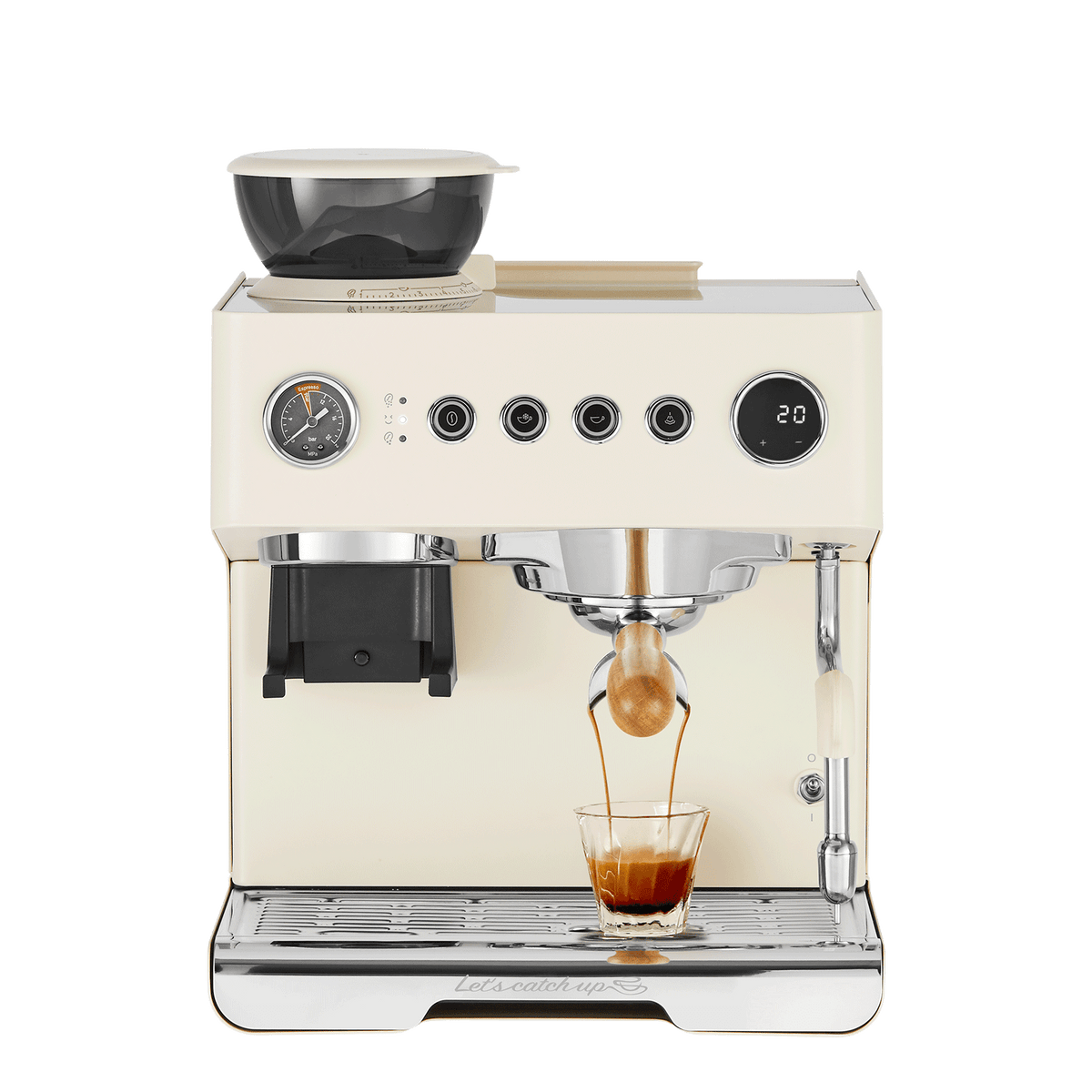 Gemilai Ele One G3828A Espresso Machine with Built-in Grinder & Cold Brew