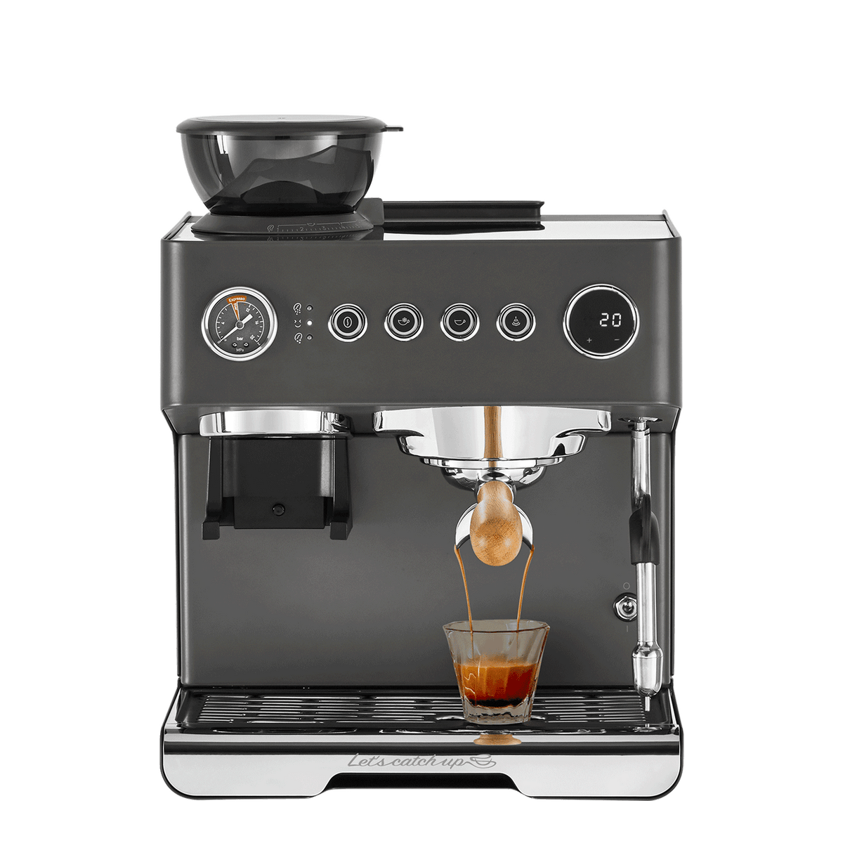 Gemilai Ele One G3828A Espresso Machine with Built-in Grinder & Cold Brew