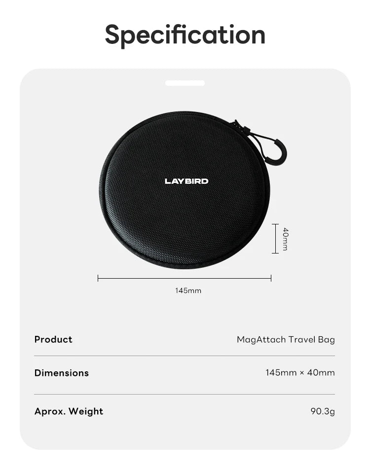 Laybird Storage Bag – Compact Coffee Case for UAE Baristas
