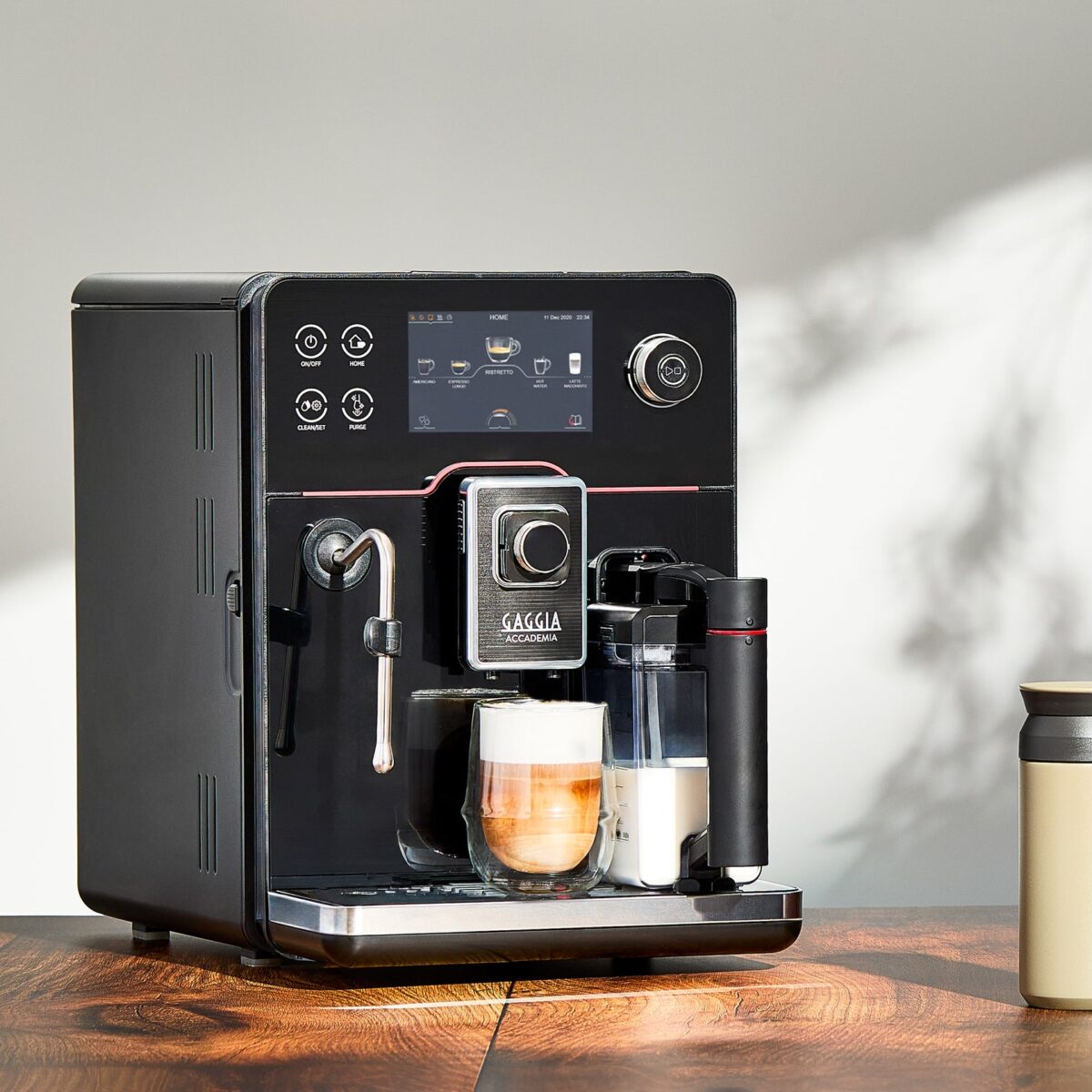<strong>The Gaggia New Accademia</strong> is a premium bean-to-cup espresso machine that combines elegance with advanced technology. With its intuitive interface and customizable settings, you can easily craft your perfect espresso at home. Gaggia New Accademia Super Automatic Coffee Machine