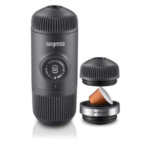 Wacaco Nanopresso Portable Espresso Machine Black with Nespresso Adapter