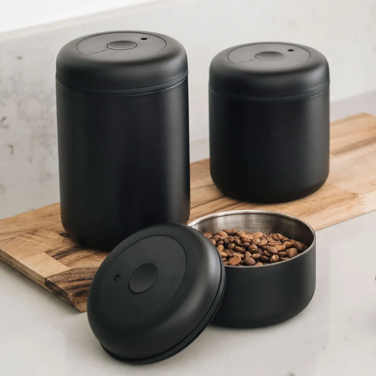 <h3 data-start="120" data-end="149"><strong data-start="124" data-end="147">Product Description</strong></h3> <p data-start="150" data-end="568">The <strong data-start="154" data-end="179">Atmos Vacuum Canister</strong> is the ultimate solution for keeping coffee beans and other food items fresh for longer. Designed with an <strong data-start="286" data-end="312">integrated vacuum pump</strong>, it removes air to <strong data-start="332" data-end="353">prevent oxidation</strong>, preserving flavors and extending shelf life by up to <strong data-start="408" data-end="422">50% longer</strong>. Available in <strong data-start="437" data-end="461">manual twist-to-lock</strong> and <strong data-start="466" data-end="490">electric push-button</strong> options, Atmos ensures your coffee stays as fresh as the day you bought it.</p> Fellow Atmos Vacuum Canister for Coffee