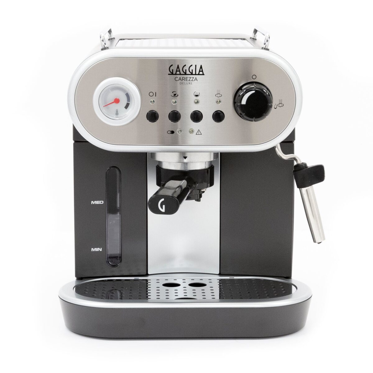 <strong>The Gaggia Carezza Deluxe</strong> combines modern technology with classic espresso-making traditions. This machine is designed for users who want a stylish and efficient way to brew their favorite coffee drinks. Gaggia Carezza Deluxe Espresso Machine