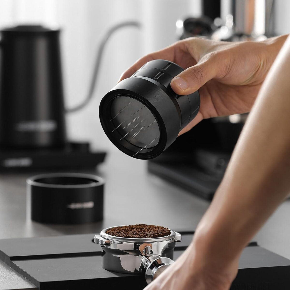 MHW-3Bomber Coffee Distributor, 58mm, Black - Image 6