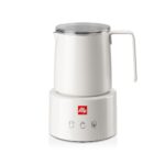 Illy Milk Frother - White Steel, Automatic Hot & Cold Frothing (22985)