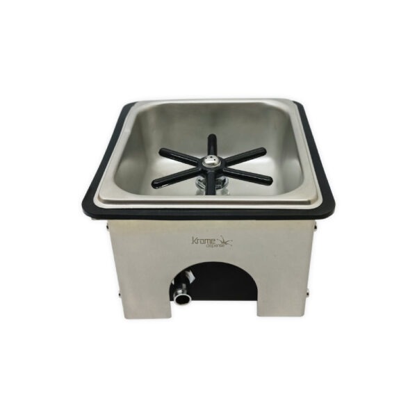 Krome Counter Top Rinser TDC334 Stainless Steel with Drain